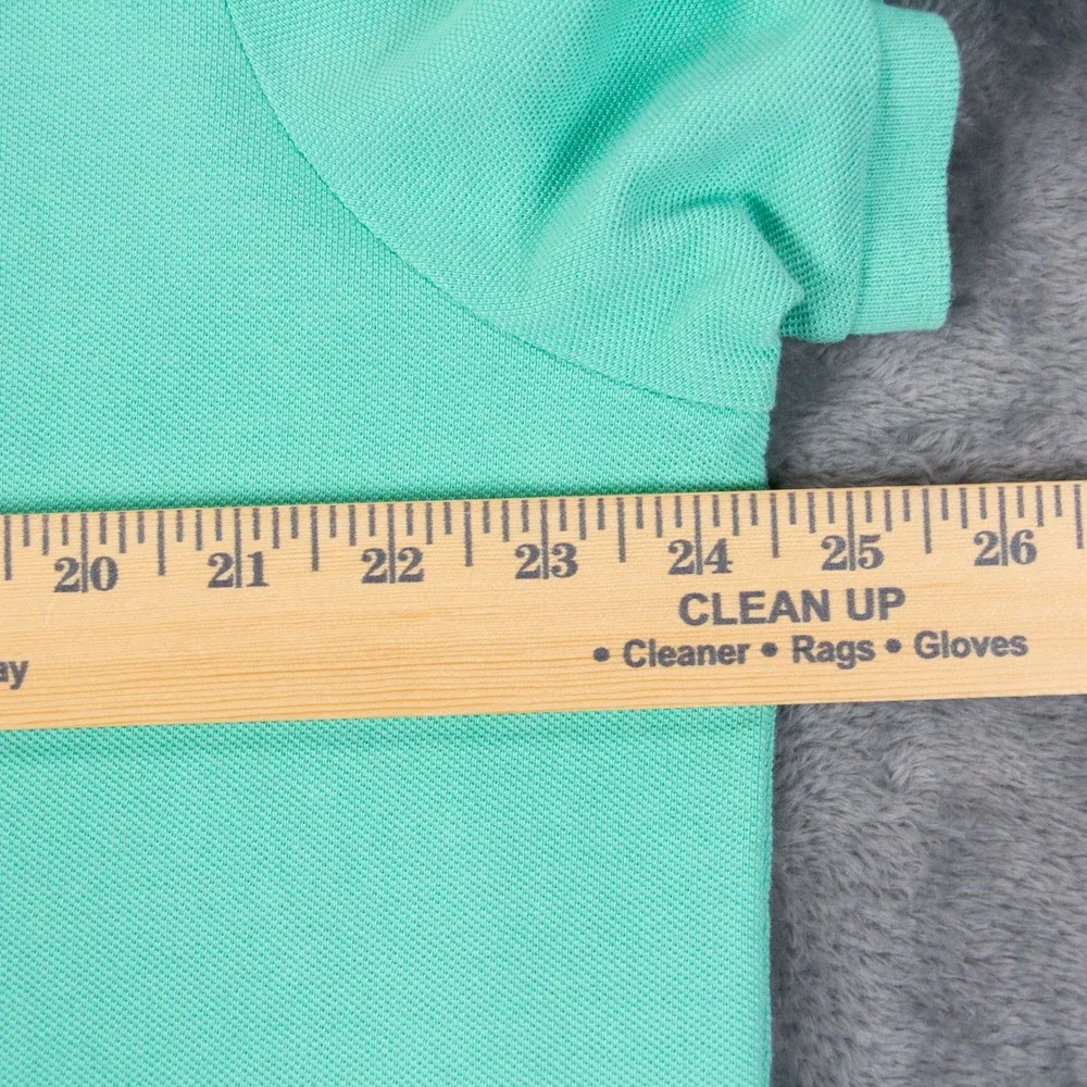 Polo Ralph Lauren Men XXL Green Custom Slim Fit Short Sleeve‎ Pique Polo Shirt